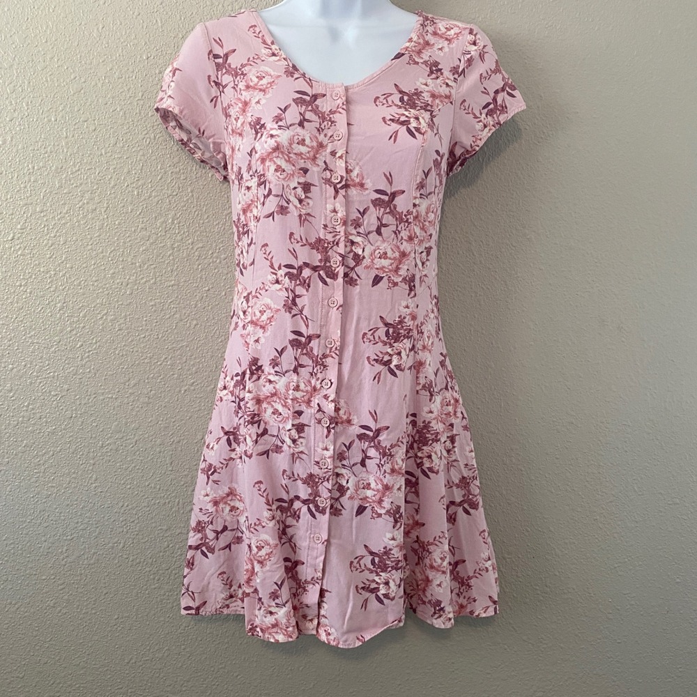 Band of Gypsies Pink Cottagecore‎ Dress Medium Coquette Fairy Retro Feminine